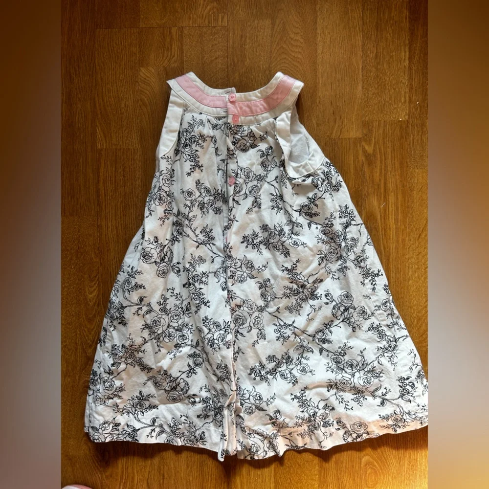 Jillian’s Closet retro pink and white dress with marching coat, for girls 4T